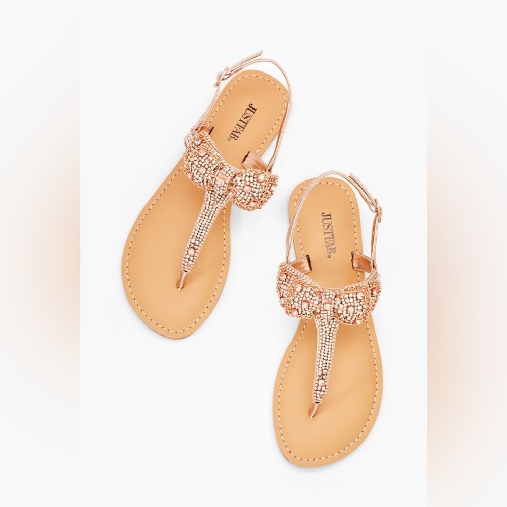 Gold Flat Sandals